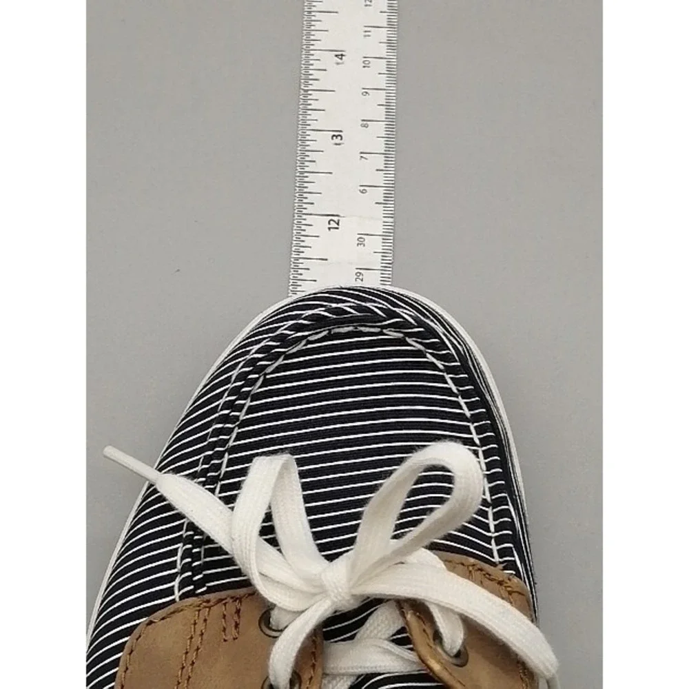 Keds Sneakers Womens Blue Striped‎ 9 Slip On Boat Shoe Ortholite Comfort Beach